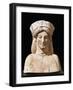 Bust of Chthonic Deity with Polos Crown, Terracotta Statue-null-Framed Giclee Print