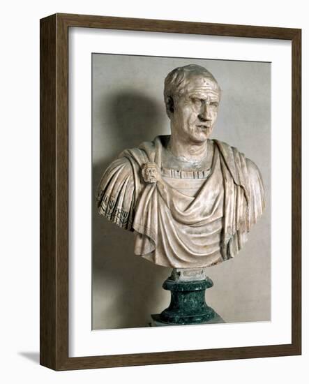 Bust of Cicero, Roman, 1st Century BC-null-Framed Giclee Print