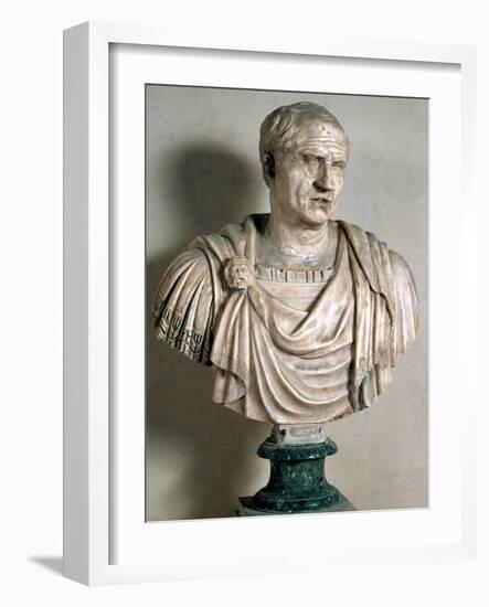 Bust of Cicero, Roman, 1st Century BC-null-Framed Giclee Print