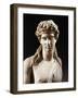 Bust of Dionysus, Copy from Greek Original by Praxiteles-null-Framed Giclee Print