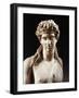 Bust of Dionysus, Copy from Greek Original by Praxiteles-null-Framed Giclee Print