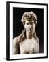 Bust of Dionysus, Copy from Greek Original by Praxiteles-null-Framed Giclee Print