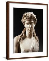 Bust of Dionysus, Copy from Greek Original by Praxiteles-null-Framed Giclee Print