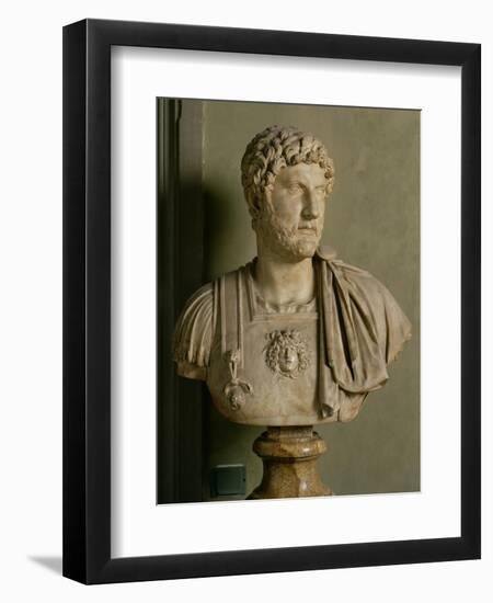 Bust of Emperor Hadrian-Roman-Framed Giclee Print