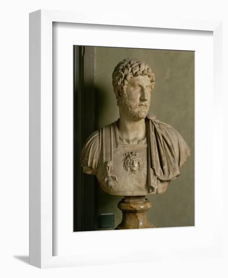 Bust of Emperor Hadrian-Roman-Framed Giclee Print