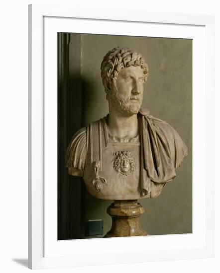 Bust of Emperor Hadrian-Roman-Framed Giclee Print