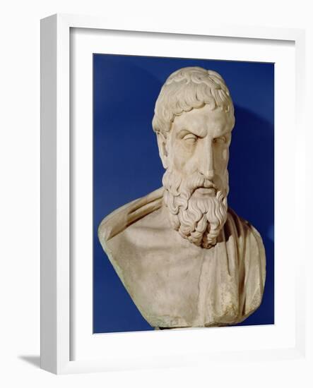 Bust of Epicurus-null-Framed Giclee Print