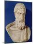 Bust of Epicurus-null-Mounted Giclee Print