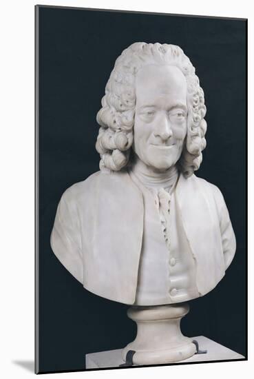 Bust of Francois Marie Arouet De Voltaire (1694-1778) 1778-Jean-Antoine Houdon-Mounted Giclee Print