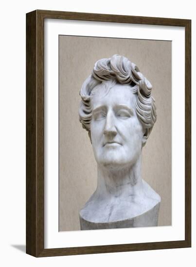 Bust of Georges Cuvier (1769-1832) (Marble)-Pierre Jean David d'Angers-Framed Giclee Print