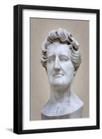 Bust of Georges Cuvier (1769-1832) (Marble)-Pierre Jean David d'Angers-Framed Giclee Print