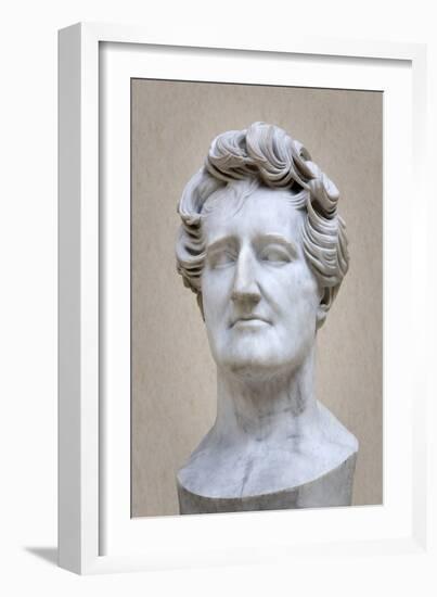 Bust of Georges Cuvier (1769-1832) (Marble)-Pierre Jean David d'Angers-Framed Giclee Print