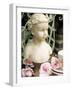 Bust of Girl Beside Crockery and Roses-Elke Borkowski-Framed Photographic Print