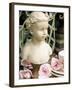 Bust of Girl Beside Crockery and Roses-Elke Borkowski-Framed Photographic Print