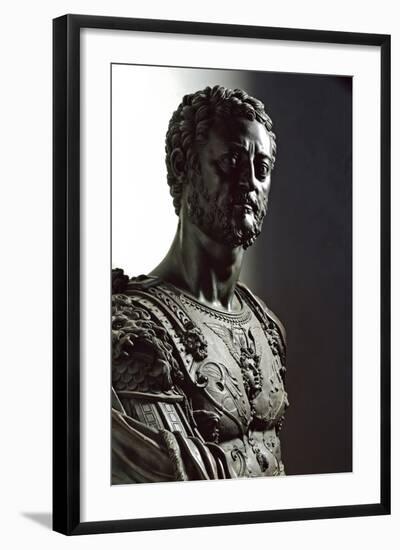 Bust of Grandduke Cosimo I De' Medici by Benvenuto Cellini-null-Framed Photographic Print