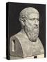 Bust of Grecian Philosopher Plato-null-Stretched Canvas