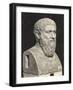 Bust of Grecian Philosopher Plato-null-Framed Photographic Print