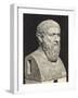 Bust of Grecian Philosopher Plato-null-Framed Photographic Print