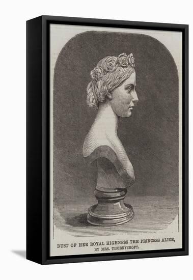Bust of Her Royal Highness the Princess Alice, by Mrs Thornycroft-null-Framed Stretched Canvas
