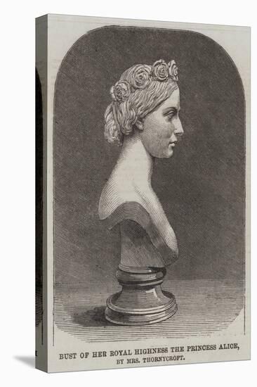 Bust of Her Royal Highness the Princess Alice, by Mrs Thornycroft-null-Stretched Canvas