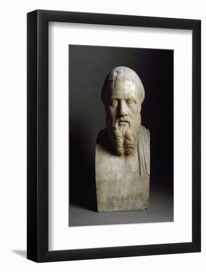 Bust of Herodotus, Marble Sculpture-null-Framed Photographic Print