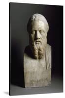 Bust of Herodotus, Marble Sculpture-null-Stretched Canvas