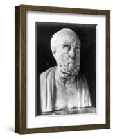 Bust of Hippocrates-null-Framed Giclee Print