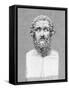 Bust of Homer, Ancient Greek Poet-George Cooke-Framed Stretched Canvas