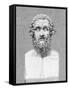 Bust of Homer, Ancient Greek Poet-George Cooke-Framed Stretched Canvas