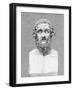 Bust of Homer, Ancient Greek Poet-George Cooke-Framed Photographic Print