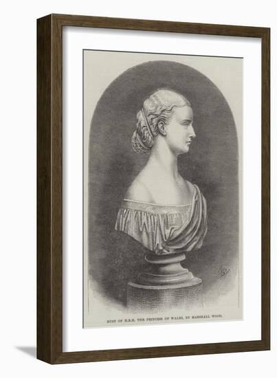 Bust of Hrh the Princess of Wales-Marshall Wood-Framed Giclee Print
