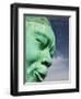 Bust of Jazz Great Charlie Yardbird Parker, Historic Jazz District, Kansas City, Missouri, USA-Walter Bibikow-Framed Premium Photographic Print