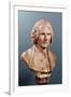Bust of Jean-Jacques Rousseau (1712-78)-Jean-Antoine Houdon-Framed Giclee Print