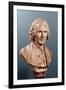 Bust of Jean-Jacques Rousseau (1712-78)-Jean-Antoine Houdon-Framed Giclee Print