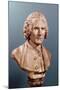 Bust of Jean-Jacques Rousseau (1712-78)-Jean-Antoine Houdon-Mounted Giclee Print