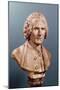 Bust of Jean-Jacques Rousseau (1712-78)-Jean-Antoine Houdon-Mounted Giclee Print