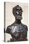 Bust of Jules Dalou (Bronze)-Auguste Rodin-Stretched Canvas