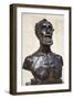 Bust of Jules Dalou (Bronze)-Auguste Rodin-Framed Giclee Print