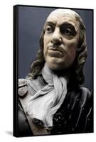 Bust of Lord Protector Oliver Cromwell, 1860-Matthew Noble-Framed Stretched Canvas