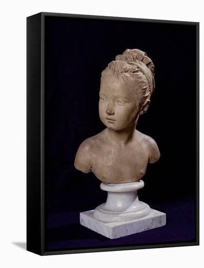 Bust of Louise Brongniart, 1777-Jean-Antoine Houdon-Framed Stretched Canvas