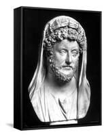 Bust of Marcus Aurelius, Roman Emperor-null-Framed Stretched Canvas