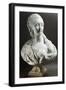 Bust of Marie-Jeanne Becu-Jean Baptiste II Lemoyne-Framed Giclee Print