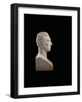 Bust of Marie-Joseph-Gilbert Du Motier, Marquis De La Fayette (1757-1834), 1829 (Marble)-Pierre Jean David d'Angers-Framed Giclee Print