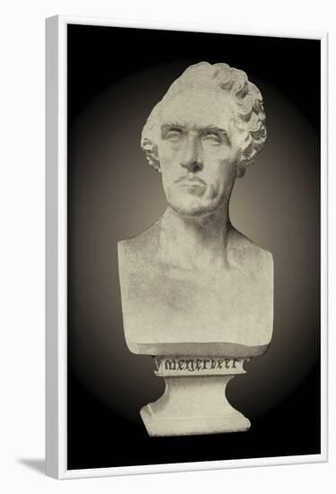 Bust of Meyerbeer-null-Framed Art Print