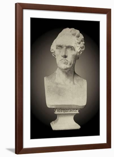 Bust of Meyerbeer-null-Framed Art Print