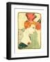 Bust of Mlle. Marcelle Lender (Mlle. Marcelle Lender, En Buste), 1895, Color Lithograph-Felix Hilaire Buhot-Framed Giclee Print