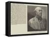 Bust of Mr Gladstone, by Albert Toft, Sculptor, the Most Recent Likeness, Birthday, 29 December-null-Framed Stretched Canvas