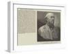 Bust of Mr Gladstone, by Albert Toft, Sculptor, the Most Recent Likeness, Birthday, 29 December-null-Framed Giclee Print
