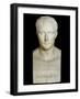 Bust of Napoleon Bonaparte - Marble Sculpture, 18Th-19Th Century-Antonio Canova-Framed Giclee Print