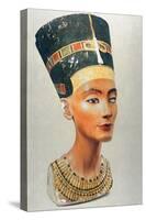 Bust of Nefertiti, Queen and Wife of the Ancient Egyptian Pharaoh Akhenaten (Amenhotep I)-null-Stretched Canvas